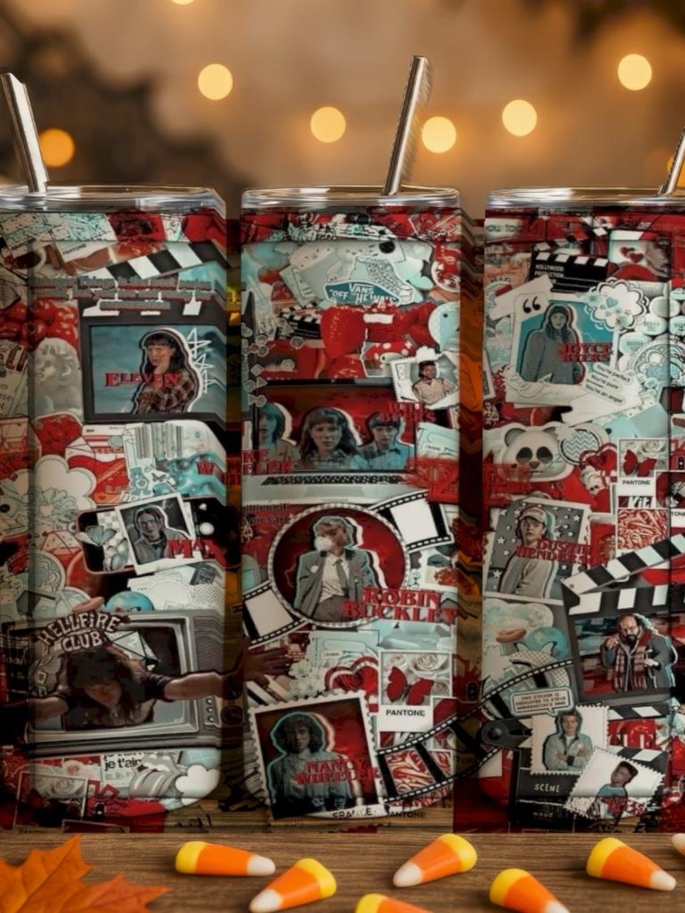 Stranger Things Stainless Tumbler Multi-Graphic Design